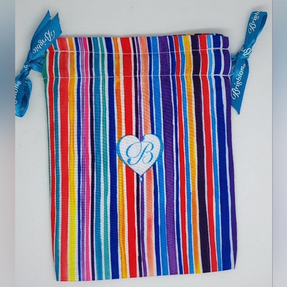 Brighton Jewlery Dust Bag ~Colorful Stripes
